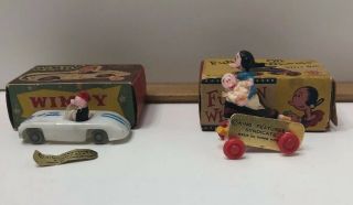 Vintage Popeye Empire Toys Wimpy The Sportcar Driver Olive Oyl Fun On Wheels