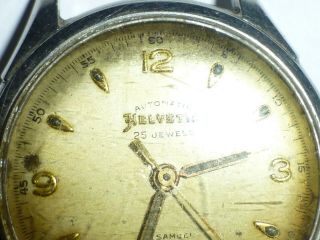 HELVETIA 25 Jewel Automatic vintage watch CAL 837 Movement 3