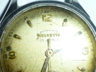 HELVETIA 25 Jewel Automatic vintage watch CAL 837 Movement 4