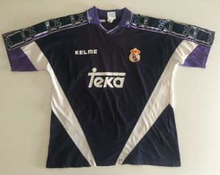 REAL MADRID 1994/96 Training Football Shirt XL Soccer Jersey KELME Vintage 5