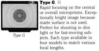 Nikon F3 Focusing Screen Type G3 - For Nikkor Telephoto Lenses