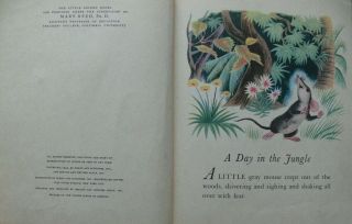 Vintage Little Golden Book A DAY IN THE JUNGLE w/dust jacket 1st edition 6