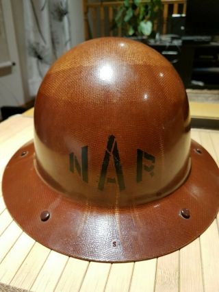 Old Mining Hat,  Vintage Msa Skullgard Safety Mine Hat Type K With Liner