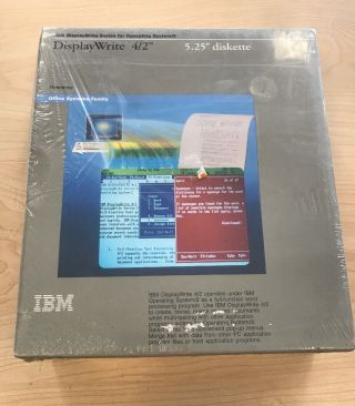 Rare Ibm Displaywrite 4/2 5.  25” Diskette