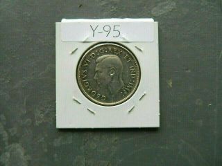 VINTAGE canada 50 cent SILVER 1947 MAPLE LEAF SHORT 7 VALUE 110.  00 Y95 2