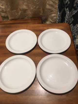 Set Of 4 Vintage Midwinter 10 1/4 " Dinner Plates Stonehenge Wedgwood Vgc