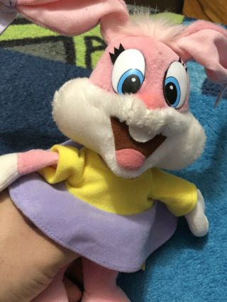Tiny Toon Adventures Babs Bunny Plush Toy 15 " Vintage 1990 Applause Pink Big