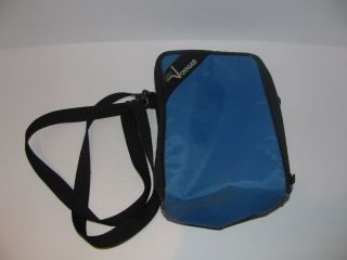 Vintage Lebo Voyager Blue Audio Cassette Tape Travel Carrying Case Bag Strap