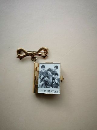 Vintage Beatles Memorabilia.  Beatles Jewellery Photo Album Brooch.  1964.