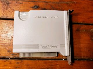 Vintage Quickshot Qs - 120 8 Bit Dual - Port Game Controller Card