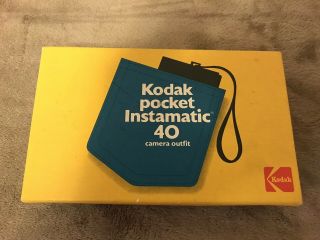 Vintage Kodak Pocket Instamatic 40 Camera Outfit Box and Accessories 7