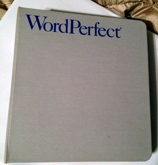 Vintage Word Perfect For Ibm Personal Computers 5.  0 1988 Computer Software Guide