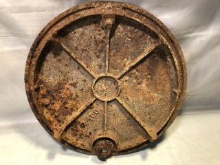 Vintage Ford Meter Box Company Cast iron Water Meter Lid Type C Stars 5