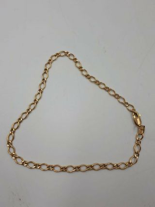 Vintage Italian 9 Carat Gold Bracelet Anklet Hallmarked