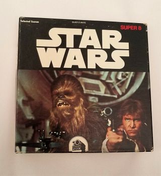 Ken Films Star Wars 8 B&w 1977 8mm Film Reel Selected Scenes