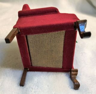 Vintage Christmas Miniature Dollhouse Chair Ornament from Prange’s with Tags 4