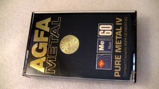 Vintage Agfa Metal Iv Audio Cassette Tape