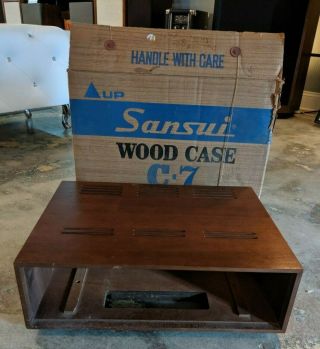 Sansui Wood Case C - 7 For 5000 Receiver - May Fit Others.