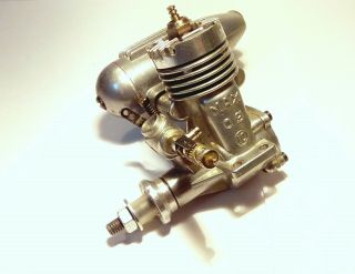 Vintage Os Rc Model Engine Max 10 With Os Muffler Os - 74 - Shiny Version