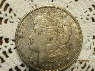 Vintage 1921 Silver Dollar Coin