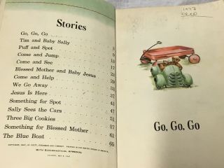 Vintage 1947 Dick and Jane We Come and Go Catholic School Edition 3