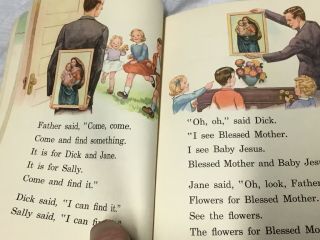 Vintage 1947 Dick and Jane We Come and Go Catholic School Edition 4