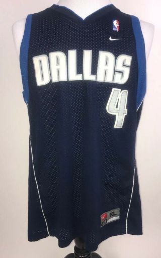 Vintage Nike Dallas Mavericks Michael Finley Nba 4 Xl Basketball Jersey Blue