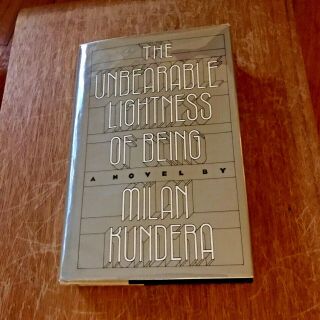 Milan Kundera || Unbearable Lightness Of Being || 1984 1st Edition Hc With Dj