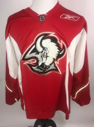 Vintage Buffalo Sabres Practice 90s Nhl Practice Ccm Jersey Size L Hockey Red