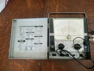 Vintage Sencore Service Master Model Sm112 Vtvm Vom Tv Radio Tube Tester Meter
