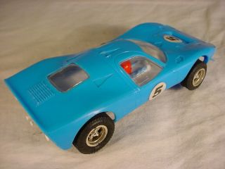 Vintage French Scalextric Ford Mirage C15 Blue VG 3