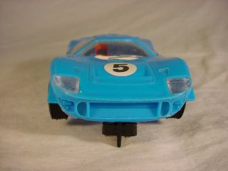 Vintage French Scalextric Ford Mirage C15 Blue VG 4
