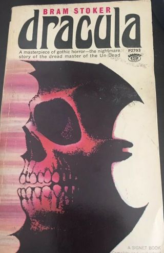Dracula Bram Stoker 1st Signet Paperback Printing 1965 Vintage Horror Classic