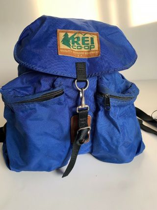 Vintage 1970s Rei Co - Op Blue Day Pack Backpack