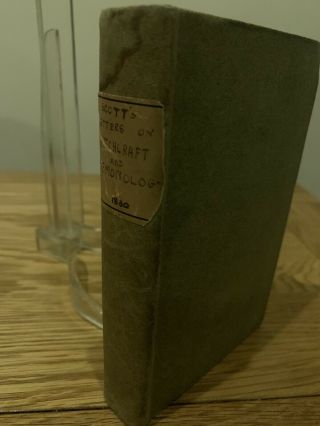 Rare First Edition Letters On Withcraft And Demonology Walter Scott 1830