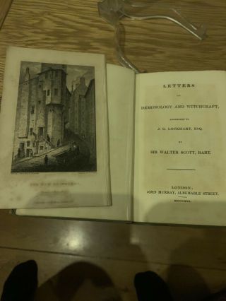 Rare First Edition Letters On Withcraft And Demonology Walter Scott 1830 2