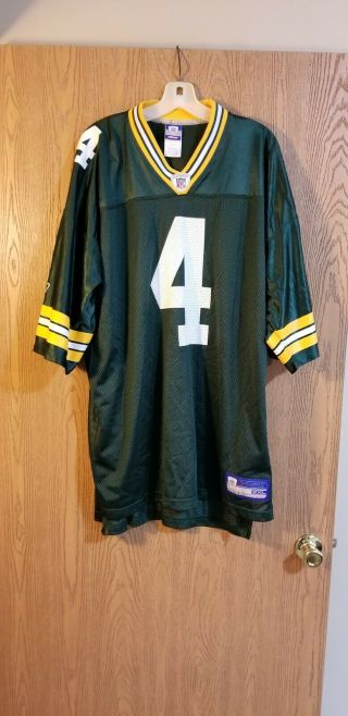 Vintage Brett Favre Green Bay Packers Reebok On Field Jersey 2xl Euc