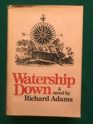 Watership Down Richard Adams 1972 Hardcover With Dust Jacket