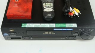 JVC VHS HR - S4500U VCR DECK S - VHS SVHS ET WITH REMOTE GREAT 2