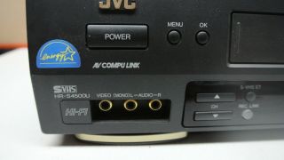 JVC VHS HR - S4500U VCR DECK S - VHS SVHS ET WITH REMOTE GREAT 4