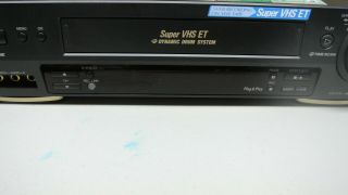JVC VHS HR - S4500U VCR DECK S - VHS SVHS ET WITH REMOTE GREAT 5