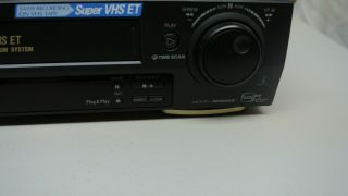 JVC VHS HR - S4500U VCR DECK S - VHS SVHS ET WITH REMOTE GREAT 6
