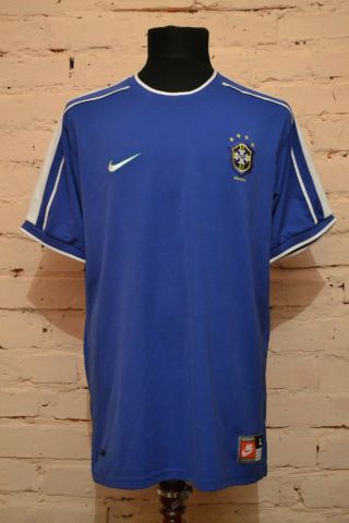 Vintage Brazil National Team 1997/1998 Away Football Shirt Jersey Camiseta Nike