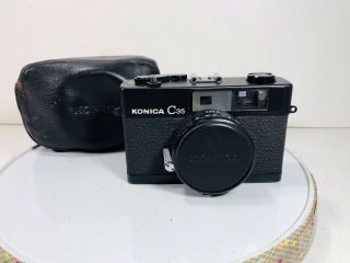Vintage Konica C35 35 Mm Camera Japan F38mm Lens Hexanon