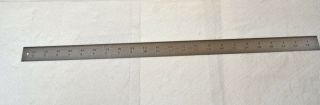 Vintage L.  S.  Starrett No.  C604r 24 " Inch Metal Ruler - U.  S.