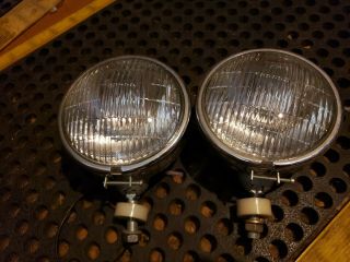 Vintage Grote 6401 Sae Fhiowyz 75 Top Spot Light Police Commercial Pair