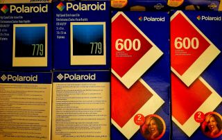 Polaroid 600 Instant Color Film,  Poloroid 779 High Speed Instant Color Film -