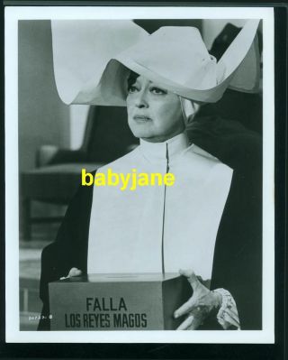 Bette Davis Vintage 8x10 Photo As A Nun 1970 Tv Series It Takes A Thief