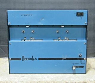 Vintage Recordex Courier Ii High Speed Audio Cassette Duplicator Tested/working