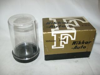 Vintage Nikon F Nippon Kogaku Kk 105mm F2.  5 Box W/ Perfect Bubble No Lens Ser